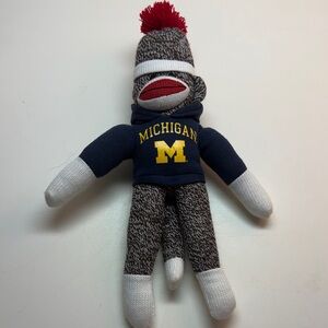 Vintage Michigan Wolverines Sock Monkey